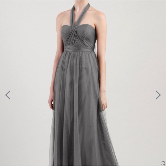Jenny Yoo Shadow Grey Annabelle Bridesmaid dress - Picture 4 of 7
